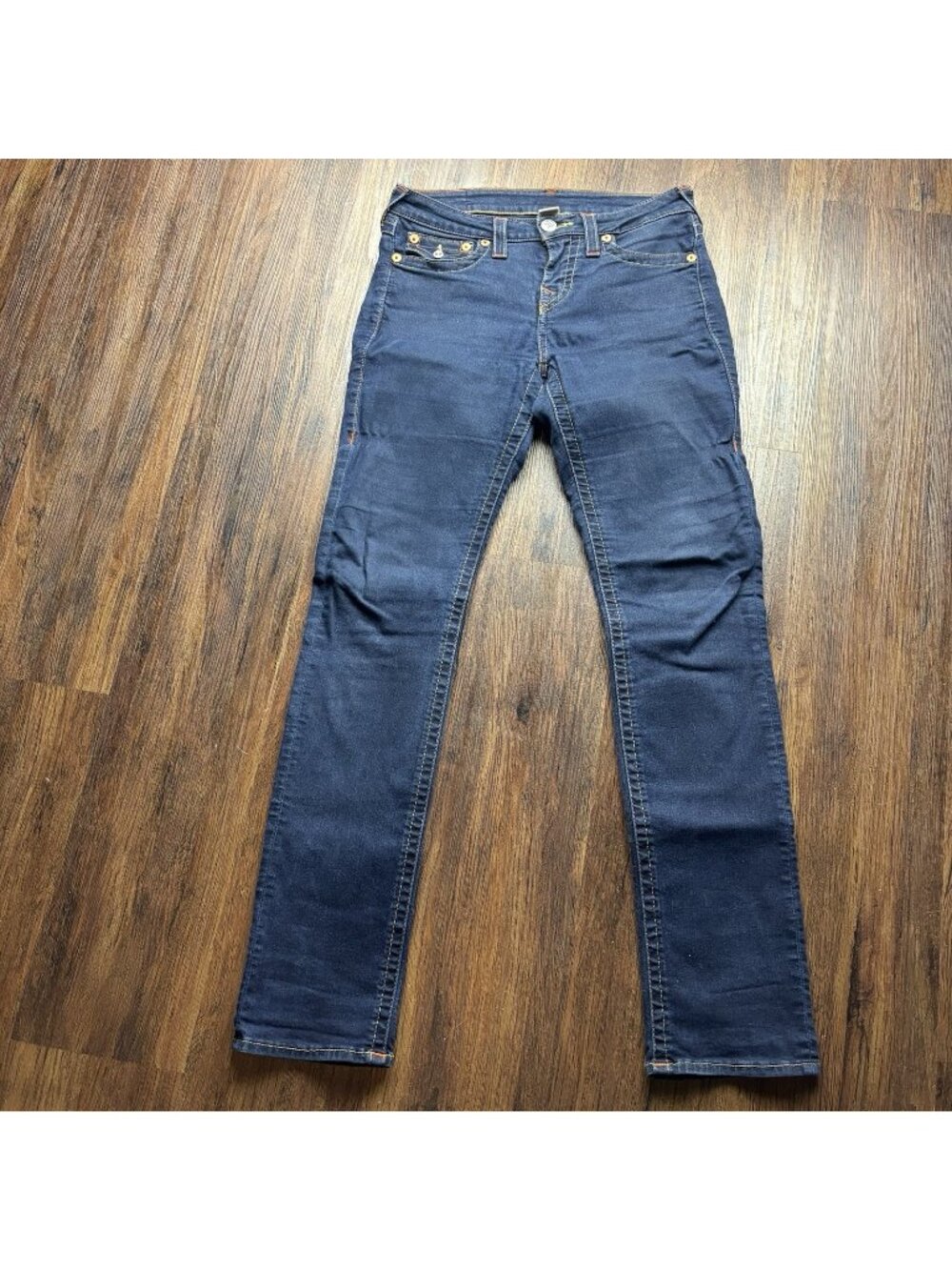 True Religion Slim Straight Jeans Dark Wash Women Women’s Size 28